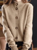 Cardigan Donna | Collo Alto & Bottoni Frontali