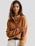 Cardigan Donna | Collo Alto & Bottoni Frontali