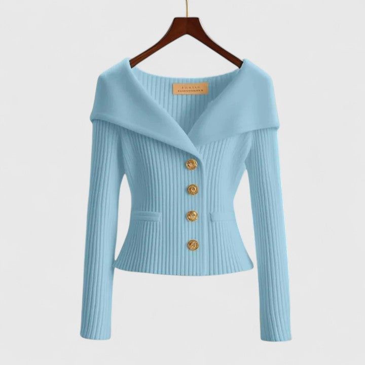 Cardigan Donna | Collo Ampio & Linea Sfiancata