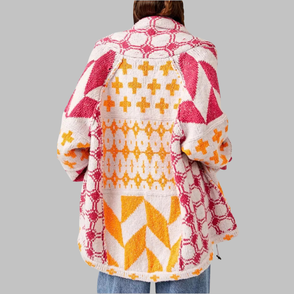 Cardigan Donna | Motivo Geometrico & Linea Oversize