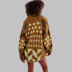 Cardigan Donna | Motivo Geometrico & Linea Oversize