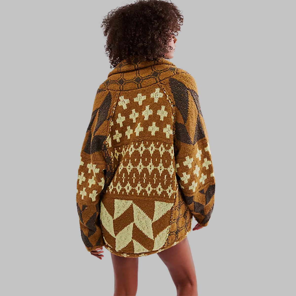 Cardigan Donna | Motivo Geometrico & Linea Oversize