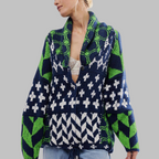 Cardigan Donna | Motivo Geometrico & Linea Oversize