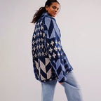 Cardigan Donna | Motivo Geometrico & Linea Oversize