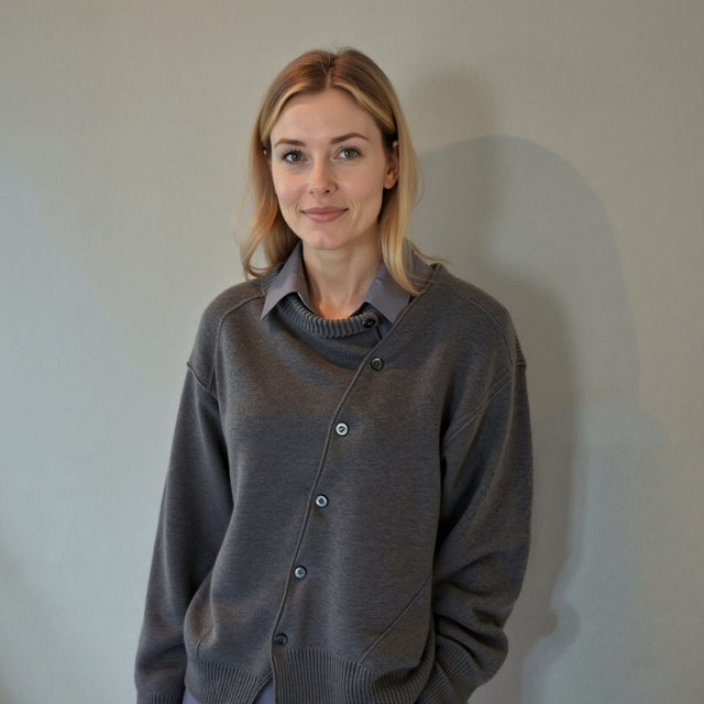 Cardigan Donna | Oversize con Chiusura Asimmetrica & Comfort