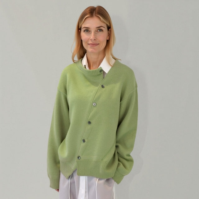 Cardigan Donna | Oversize con Chiusura Asimmetrica & Comfort