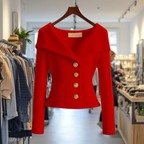 Cardigan Donna | Scollo Ampio & Bottoni Gioiello