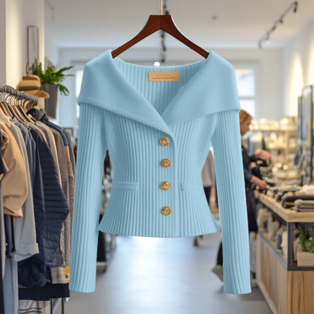 Cardigan Donna | Scollo Ampio & Bottoni Gioiello