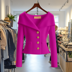 Cardigan Donna | Scollo Ampio & Bottoni Gioiello