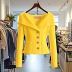 Cardigan Donna | Scollo Ampio & Bottoni Gioiello