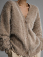Cardigan Donna | Scollo a V & Vestibilità Oversize