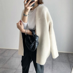 Cardigan Lungo Da Donna Con Bottoni E Tasche Frontali, immagine 7