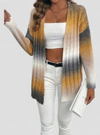 Cardigan Lungo Donna | Modello Aperto & Trama Intrecciata