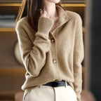 Cardigan Da Donna Con Colletto E Bottoni Frontali, immagine 1