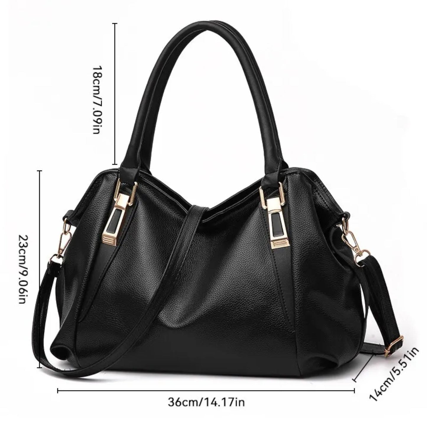 Borsa Tote Multicolore Con Tracolla Donna — Faenza, immagine 7