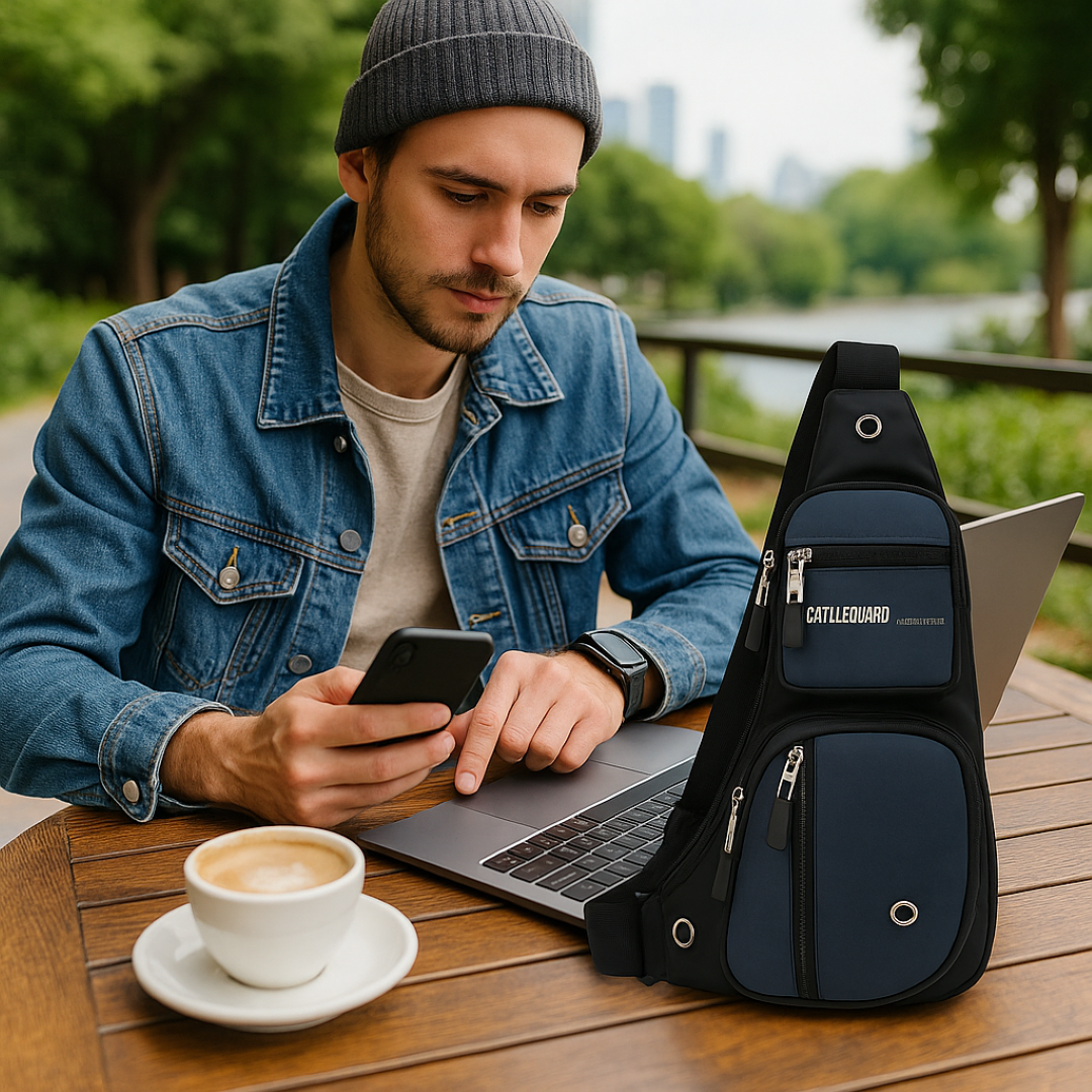 Borsa Monospalla Multicolore Multitasche Unisex — Trail, immagine 2