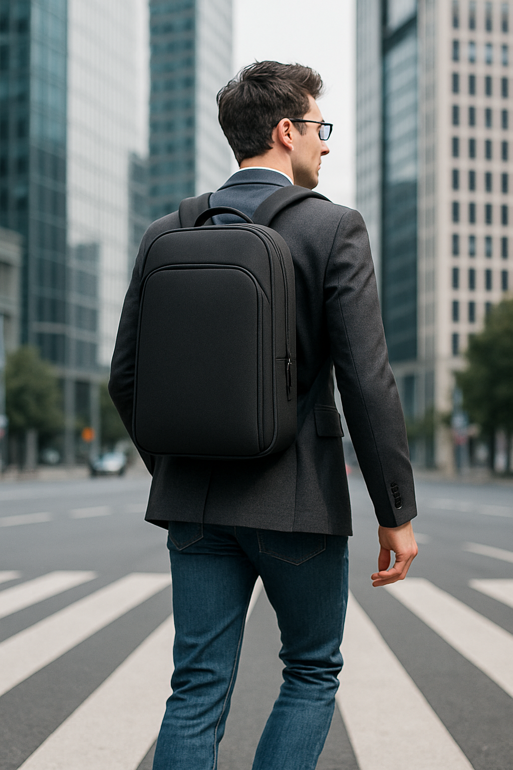 Zaino Multicolore Slim Porta Laptop Donna — Sottile, immagine 10