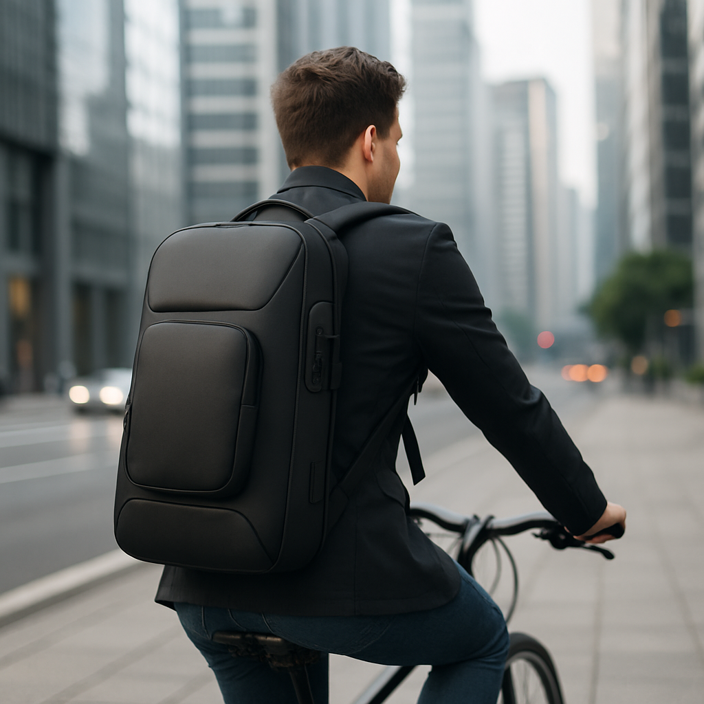 Zaino Multicolore Porta Laptop Con USB Uomo — Bergamo, immagine 8
