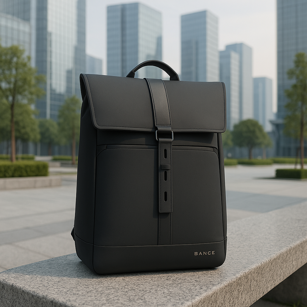 Zaino Da Viaggio Nero Porta Laptop Uomo — Business, immagine 4