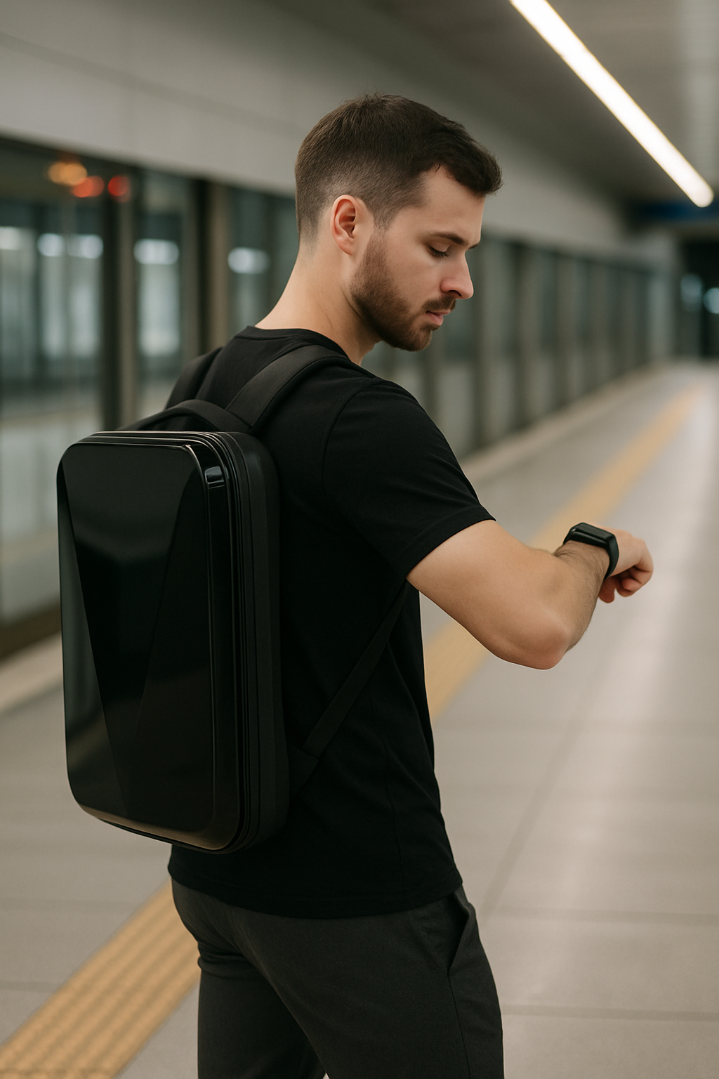 Zaino Rigido Multicolore Porta Laptop Unisex — Garda, immagine 8