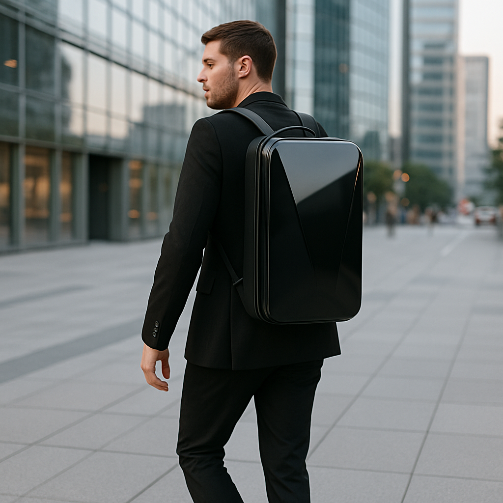 Zaino Rigido Multicolore Porta Laptop Unisex — Garda, immagine 7