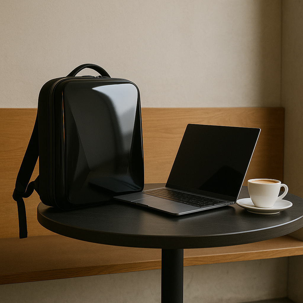 Zaino Rigido Multicolore Porta Laptop Unisex — Garda, immagine 4