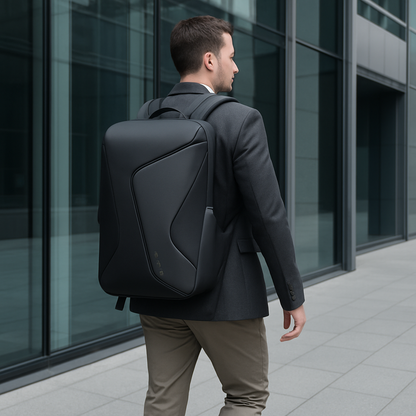 Zaino Multicolore Porta Laptop Con USB Uomo — Ufficio, immagine 5