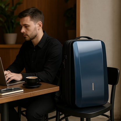 Zaino Rigido Multicolore Con USB Unisex — Scudo, immagine 7