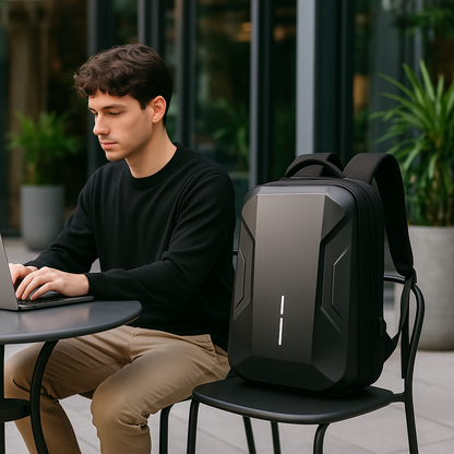 Zaino Rigido Multicolore Porta Laptop Uomo — Prisma, immagine 6