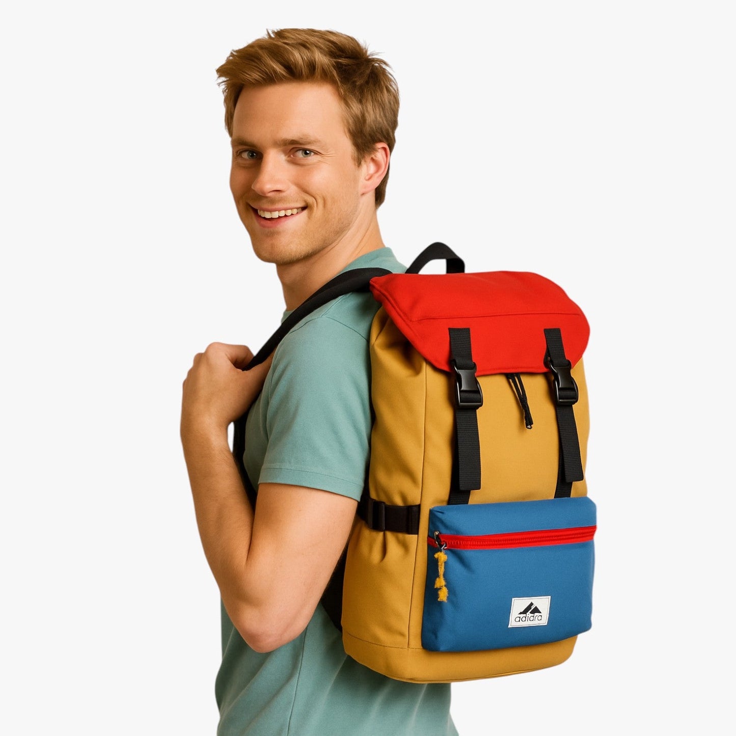 Zaino Multicolore Da 48 Cm Uomo — Colore, immagine 3