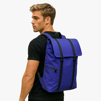 Zaino Roll Top Multicolore Porta Laptop Unisex — Trento, immagine 3