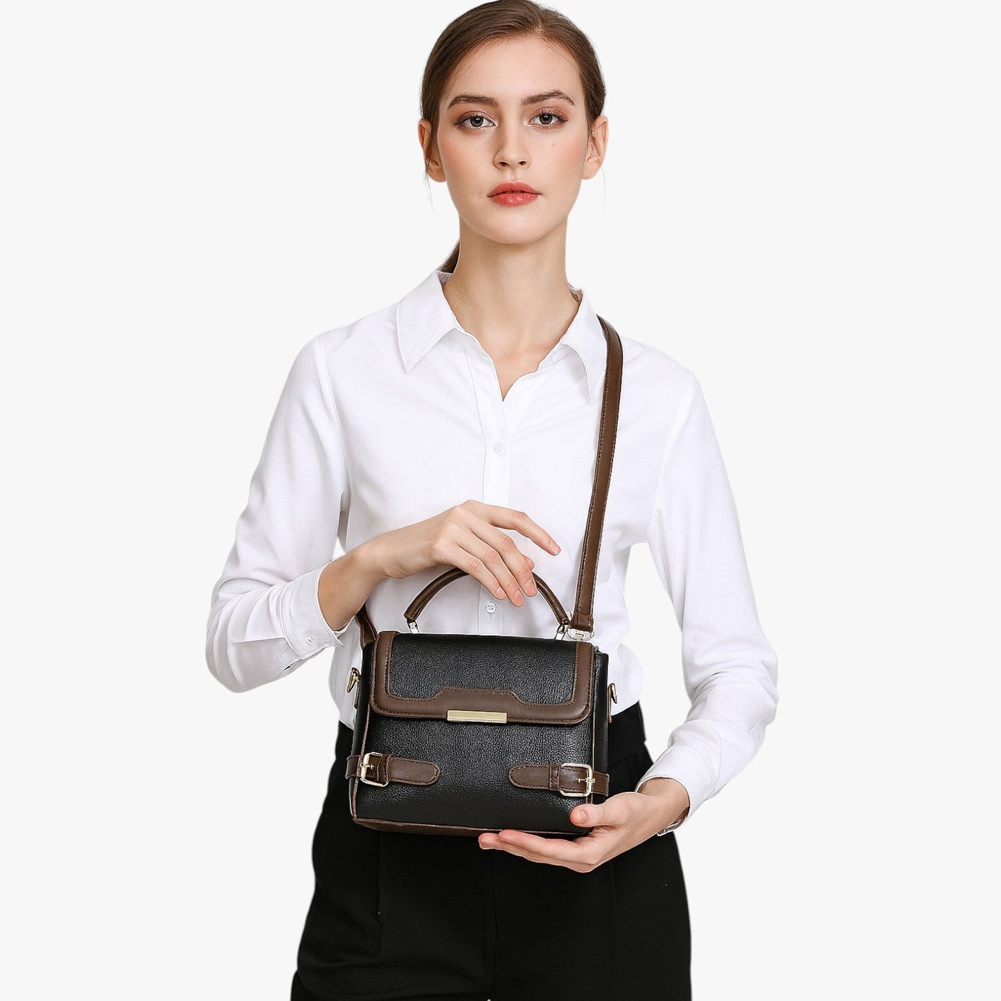 Borsa A Mano Multicolore Con Patta Donna — Aquila, immagine 3