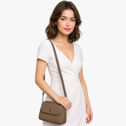 Borsa A Tracolla Multicolore Compatta Donna — Nola, immagine 3