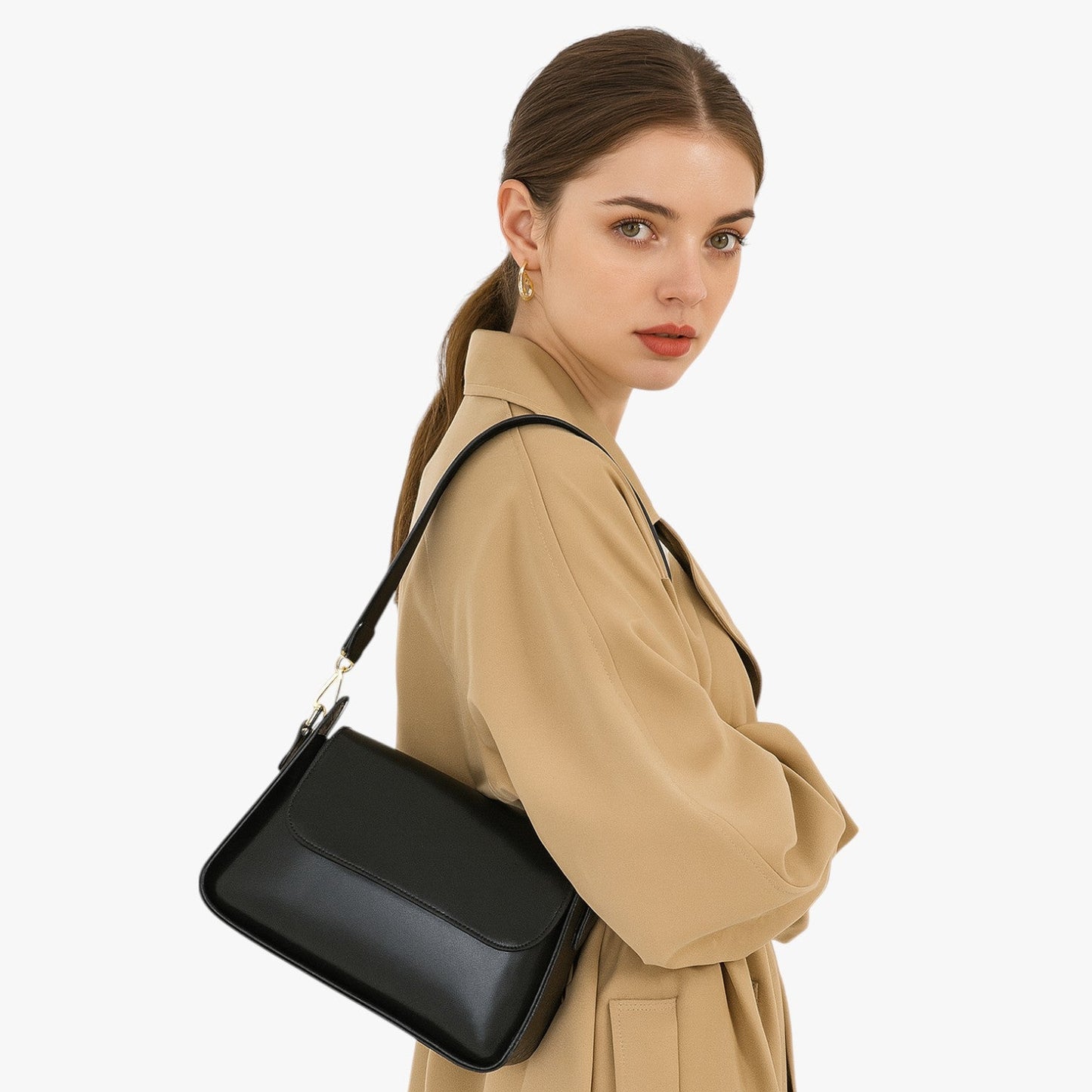 Borsa A Tracolla Multicolore Compatta Donna — Celeste, immagine 1