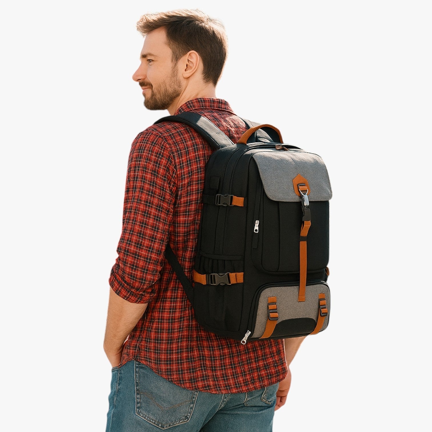Zaino Multicolore Capiente Uomo — Campus, immagine 3