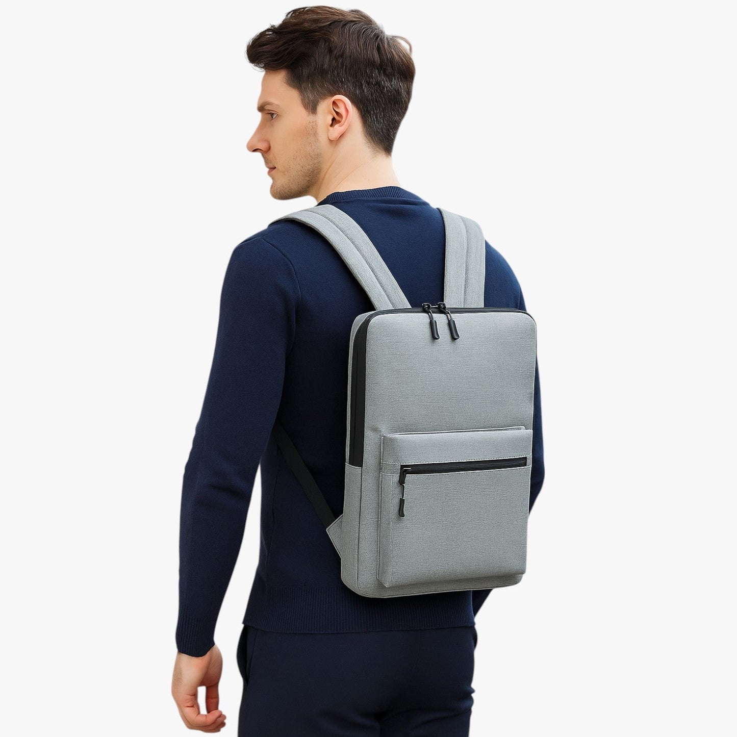 Zaino Slim Multicolore Porta Laptop Unisex — Brera, immagine 5