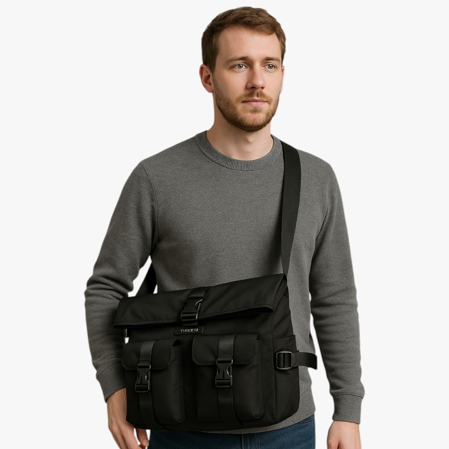 Marsupio Nero Multitasche Unisex — Bolzano, immagine 2