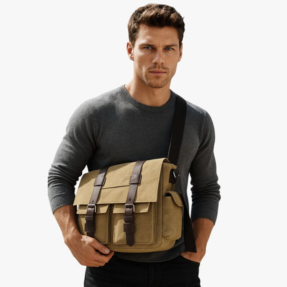Borsa Messenger Multicolore In Tela Uomo — Pisa, immagine 2