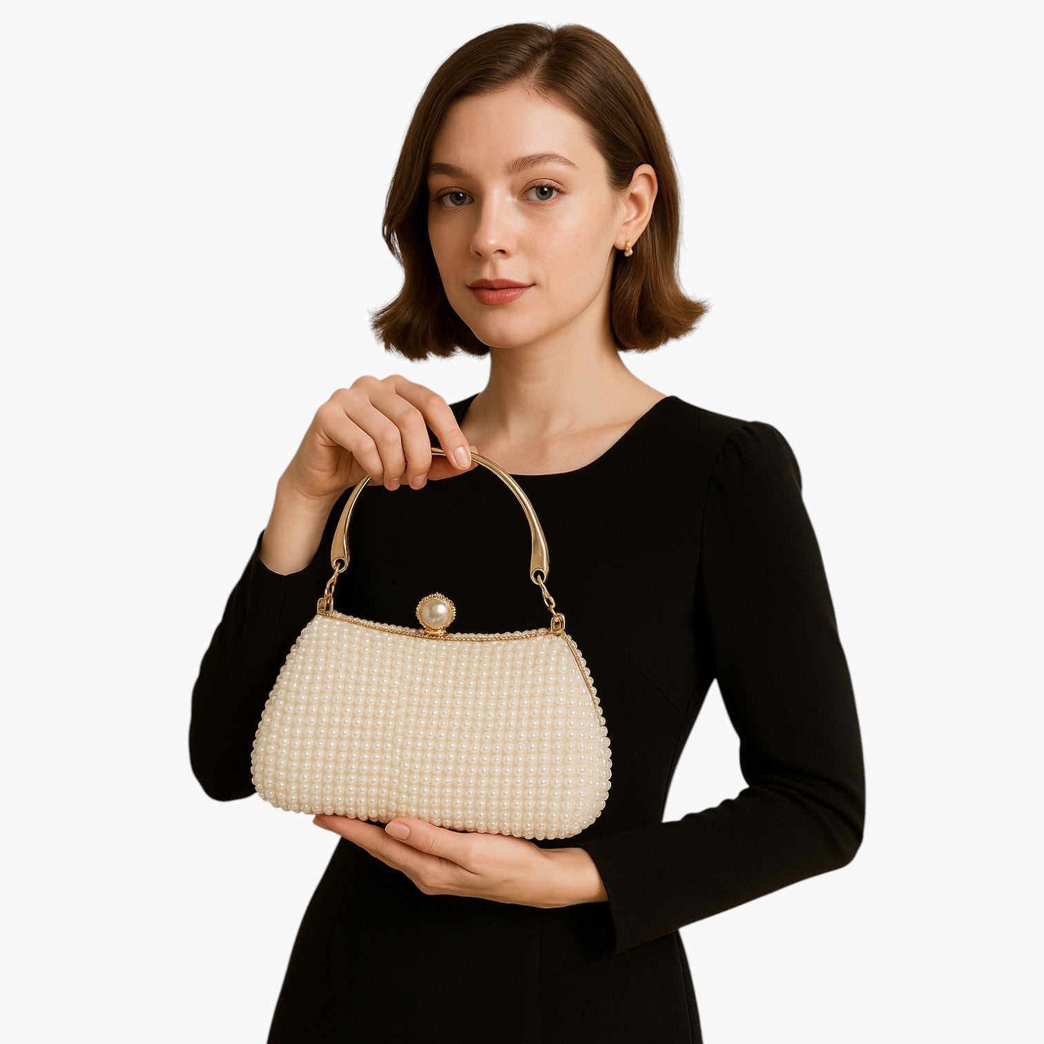 Borsa Da Sera Multicolore Con Perline Donna — Luisa, immagine 10