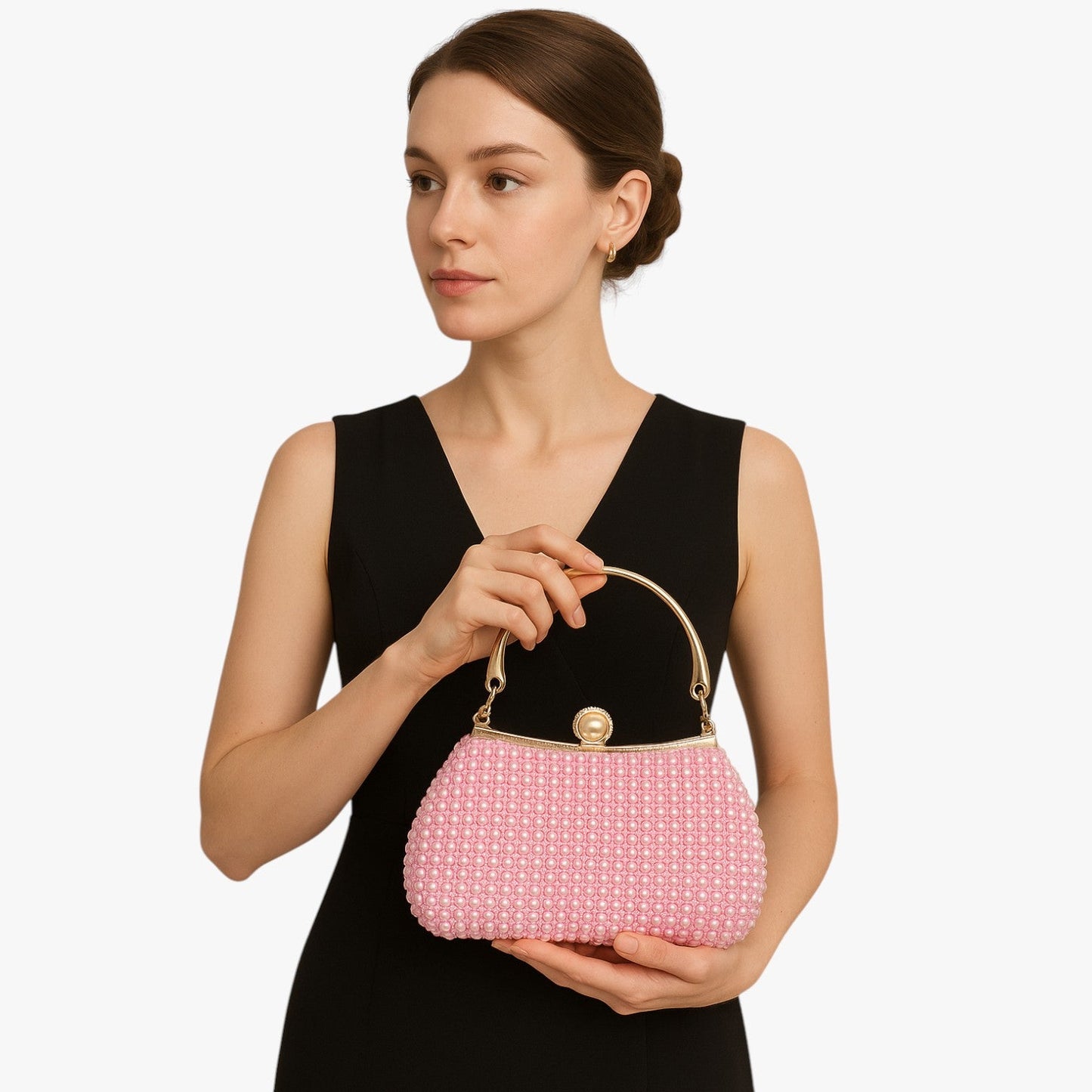 Borsa Da Sera Multicolore Con Perline Donna — Luisa, immagine 9