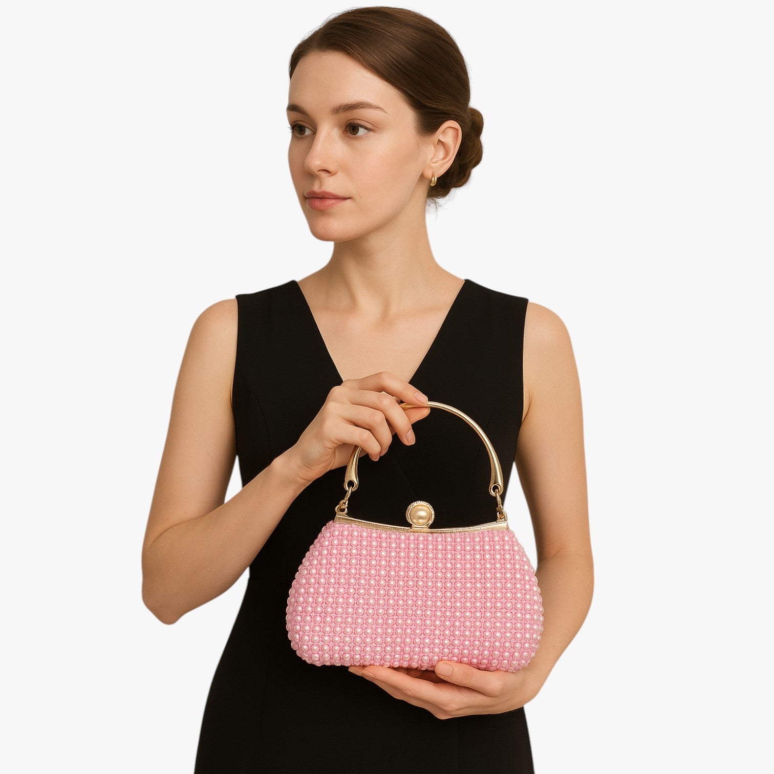 Borsa Da Sera Multicolore Con Perline Donna — Luisa, immagine 9