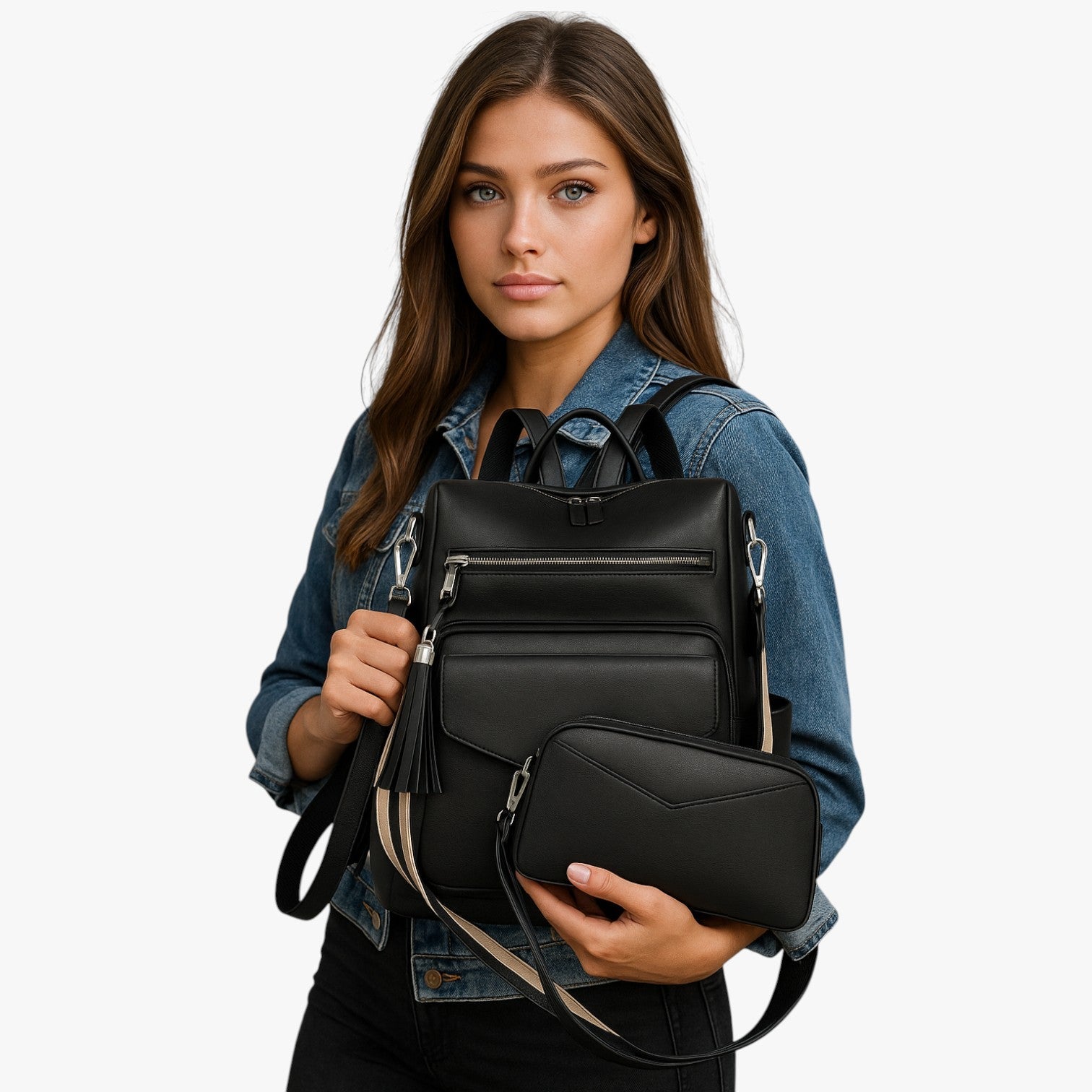 Zaino Multicolore Multiscomparto Donna — Roma, immagine 16