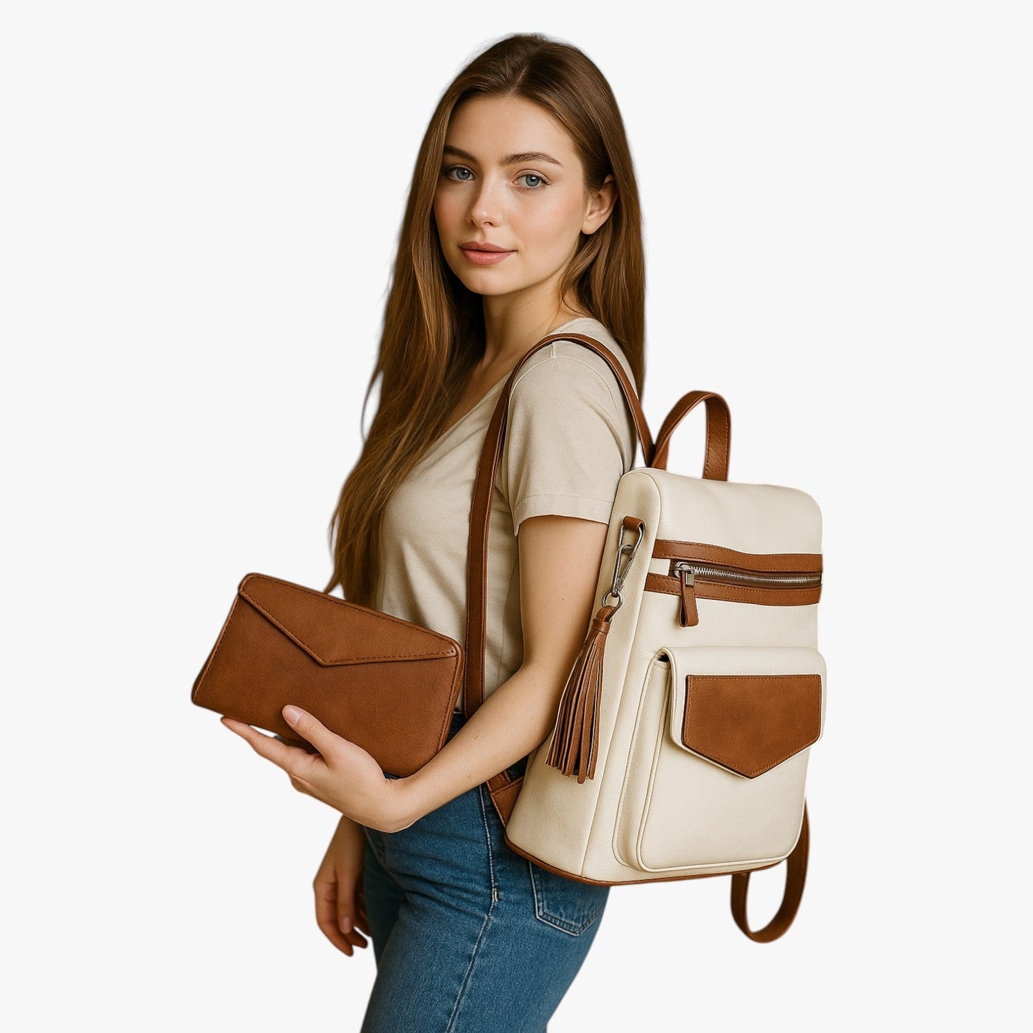 Zaino Multicolore Multiscomparto Donna — Roma, immagine 15