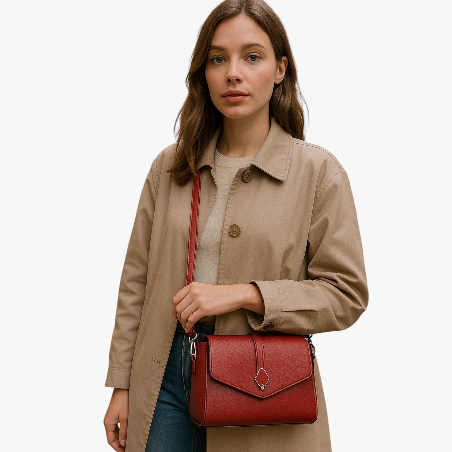Borsa A Tracolla Multicolore Con Patta Donna — Viterbo, immagine 2