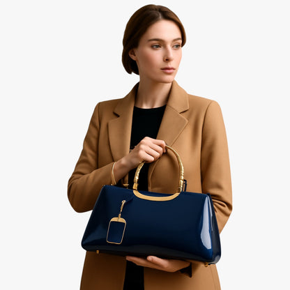 Borsa A Mano Multicolore Lucida Donna — Bellagio, immagine 4