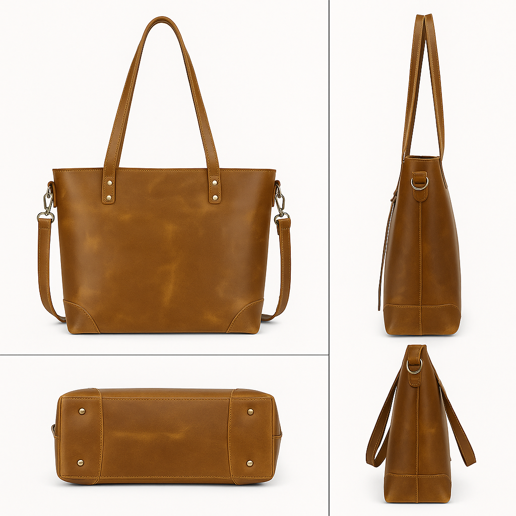 Borsa Tote Multicolore Con Tracolla Donna — Novara, immagine 4