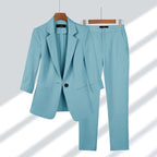 Completo Sartoriale Da Donna Con Blazer E Pantaloni Coordinati, immagine 3