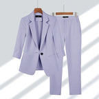 Completo Sartoriale Da Donna Con Blazer E Pantaloni Coordinati, immagine 4