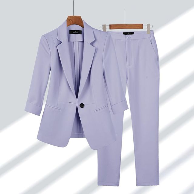 Completo Sartoriale Da Donna Con Blazer E Pantaloni Coordinati, immagine 4