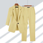 Completo Sartoriale Da Donna Con Blazer E Pantaloni Coordinati, immagine 5